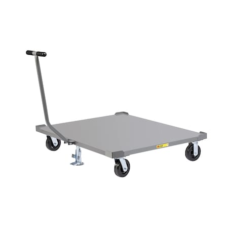 Little Giant Pallet Dolly, T-Handle, 3600 lbs., 40" x 48" Solid Deck, Floor Lock PDST40486PHFLLR